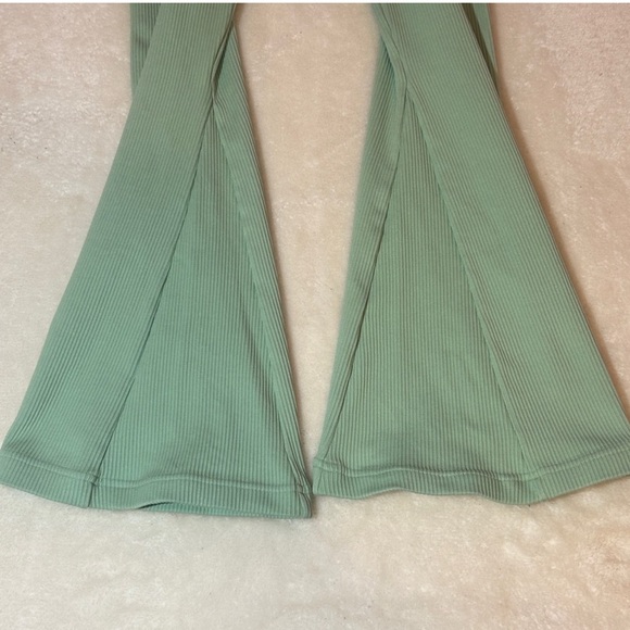 Bo+Tee Flared Full Length Unitard in Mint Green jumpsuit - Picture 8 of 8